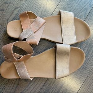 Abound Women's Sandals in Tan and Gold